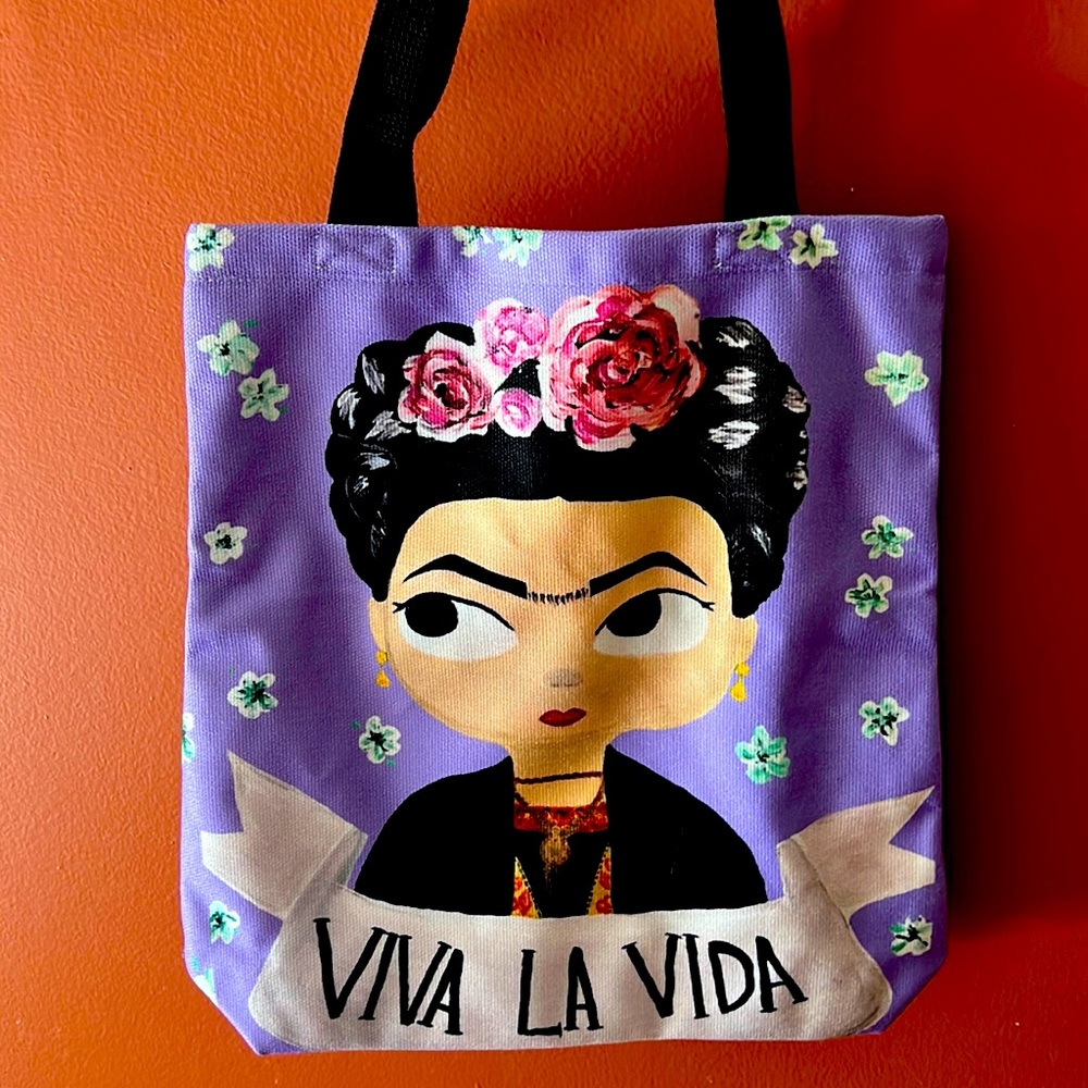 Frida Khalo hobo bag “Viva la vida “ painted and designed by agp .